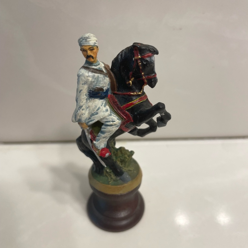 Franklin Mint Horse Rider Pawn Piece - Raj Collection